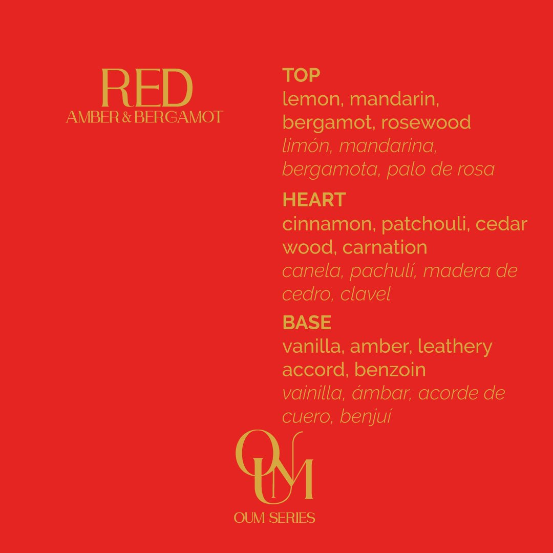 RED - Amber & Bergamot - Oum Series